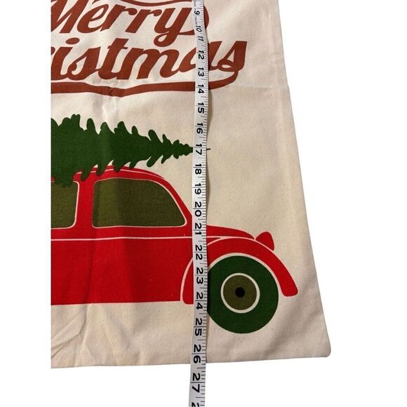 NWOT large canvas Christmas Santa sack with drawstring. - Picture 2 of 4